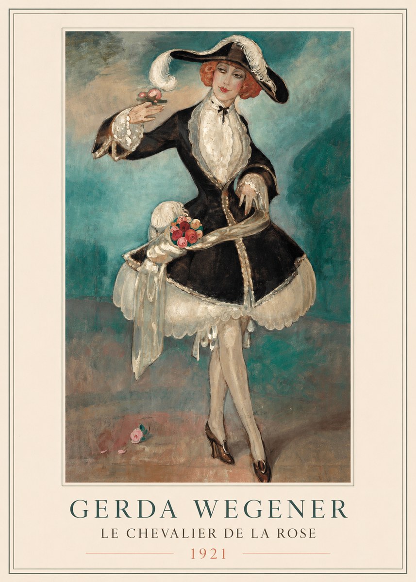 Gerda Wegener Le Chevalier De La Rose No2 - Affiche