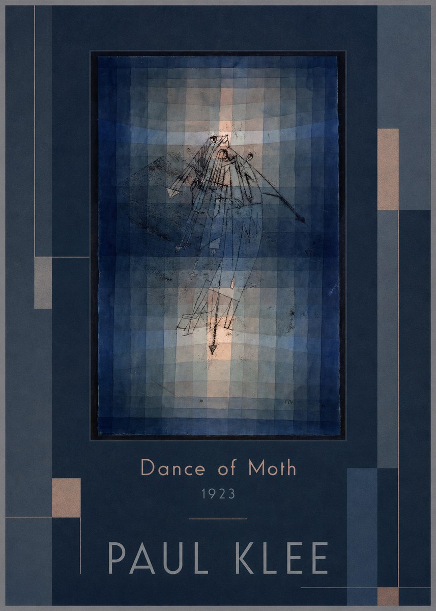 Paul Klee Dance of Moth No1 - Affiche
