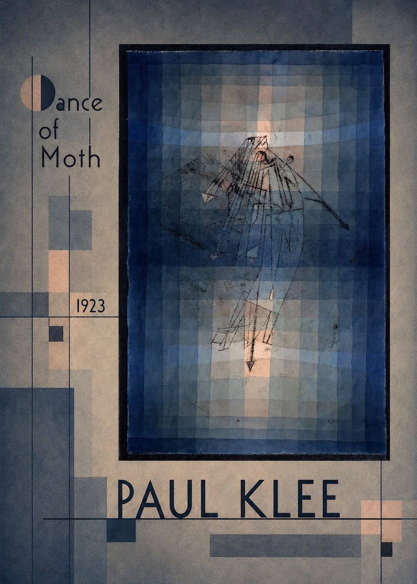 Paul Klee Dance of Moth No2 - Affiche