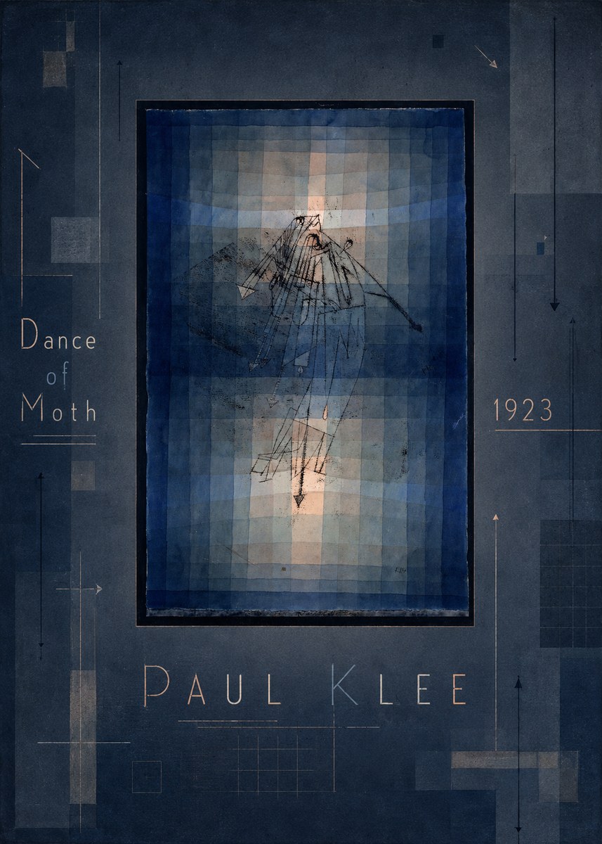 Paul Klee Dance of Moth No3 - Affiche