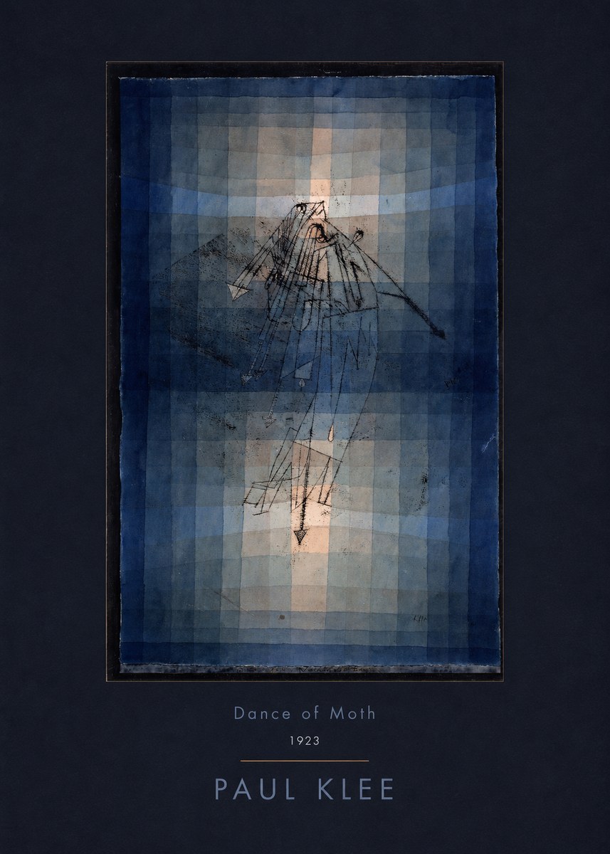 Paul Klee Dance of Moth No5 - Affiche