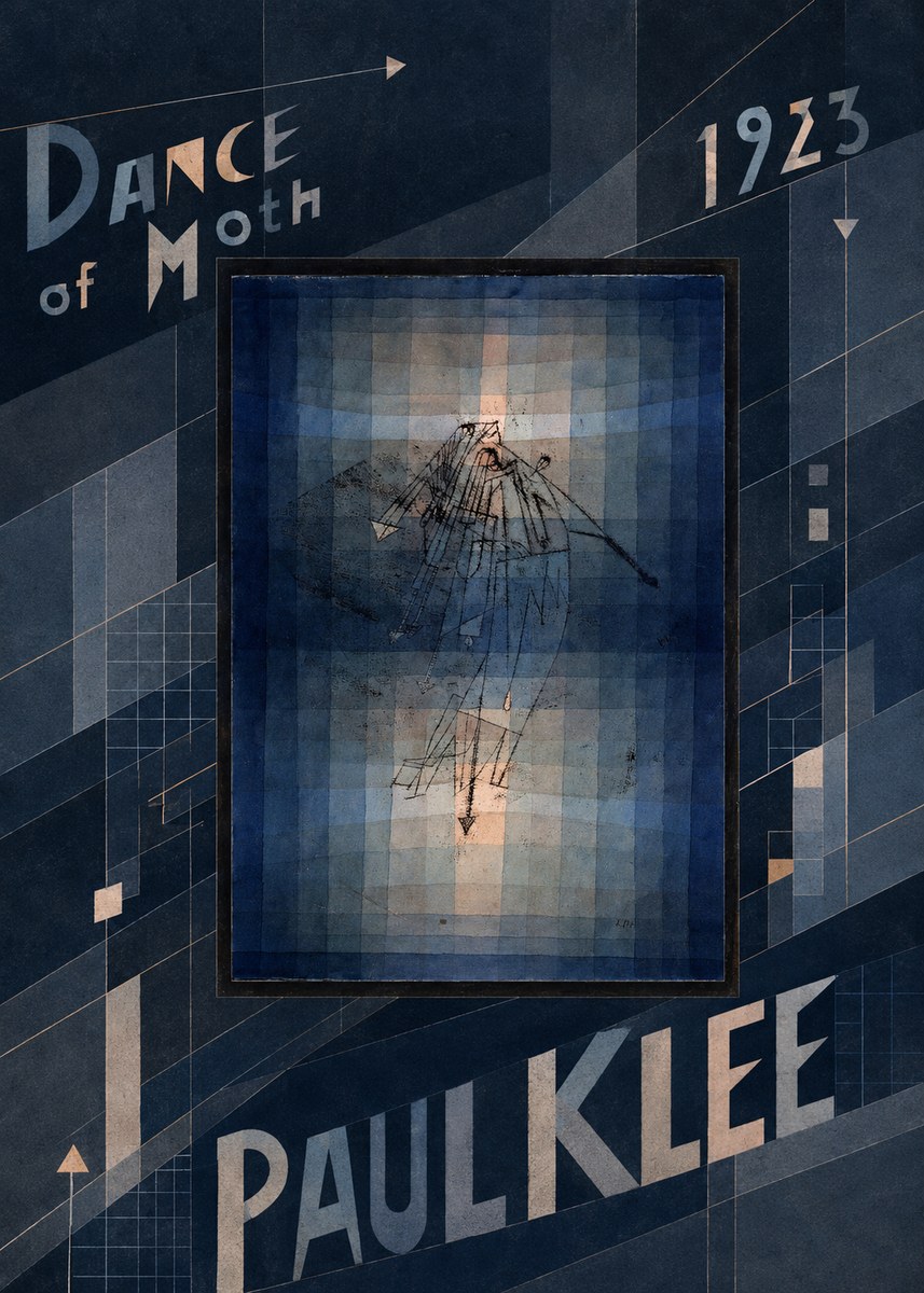 Paul Klee Dance of Moth No6 - Affiche