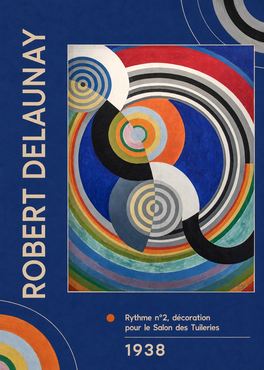Robert Delaunay Rythme N°2, Décoration Pour Le Salon Des Tuileries No2 - Affiche