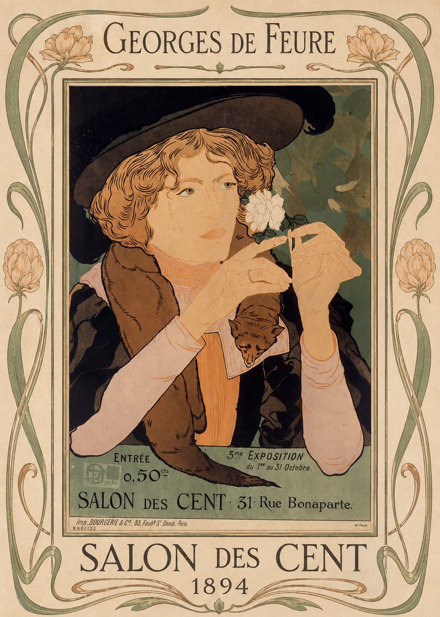 Georges de Feure Salon Des Cent - 1894 No1 - Affiche