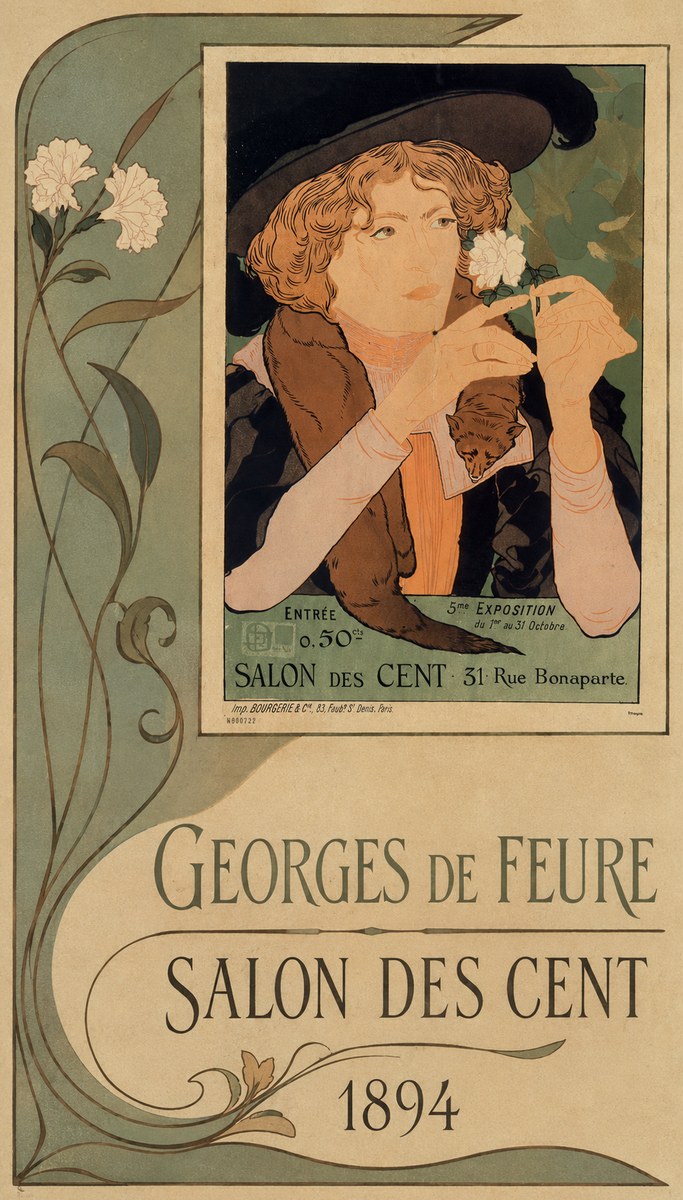Georges de Feure Salon Des Cent - 1894 No2 - Affiche