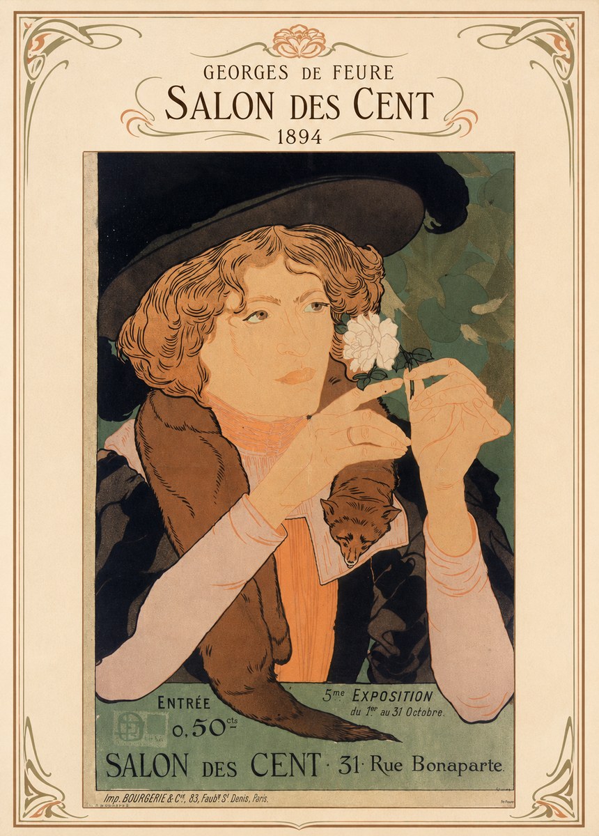 Georges de Feure Salon Des Cent - 1894 No4 - Affiche