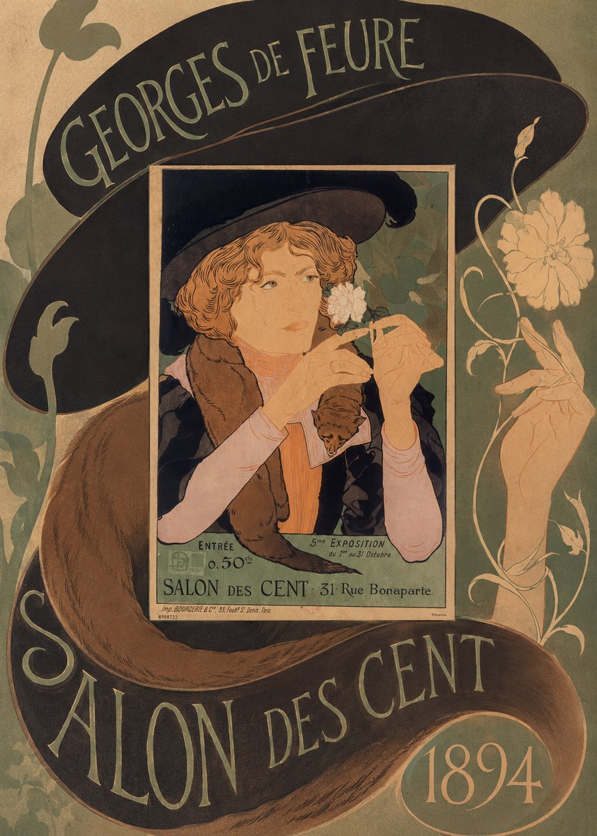 Georges de Feure Salon Des Cent - 1894 No6 - Affiche