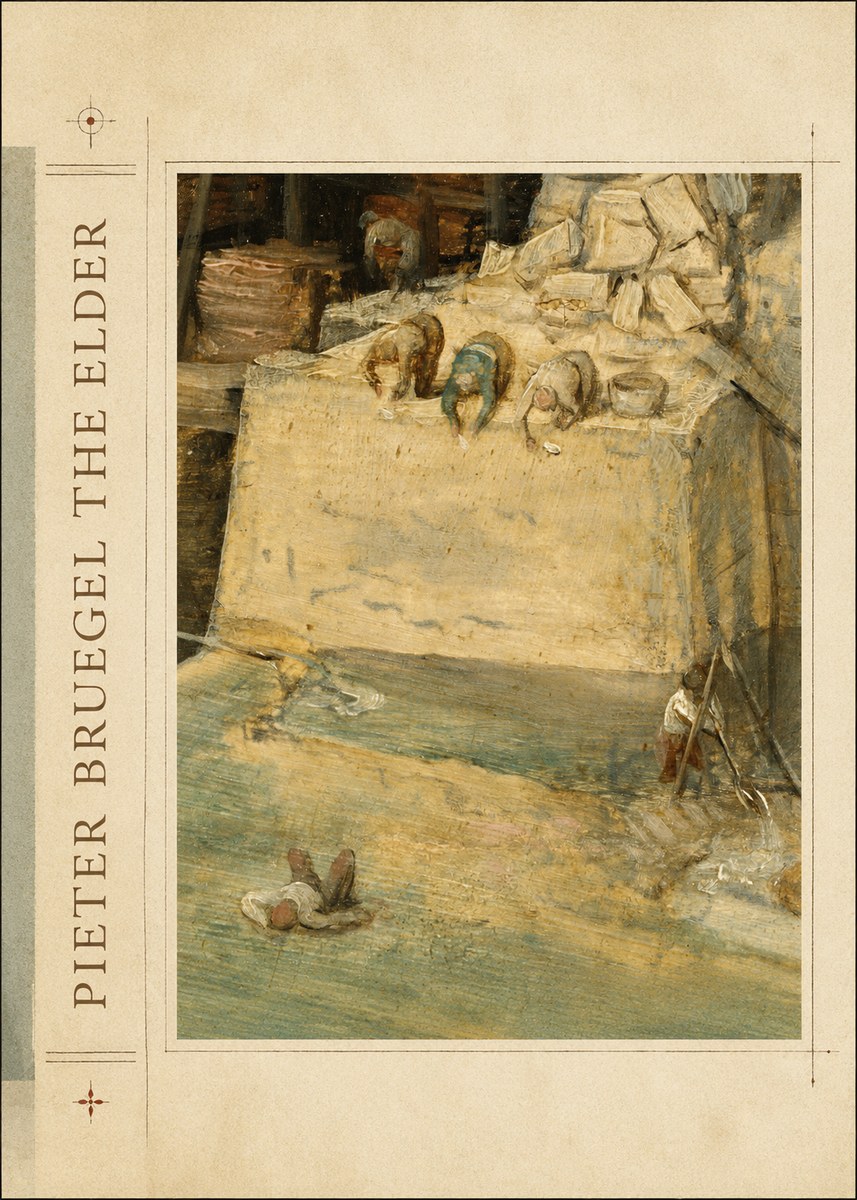 Pieter Bruegel Figures on the Embankment No2 - Affiche