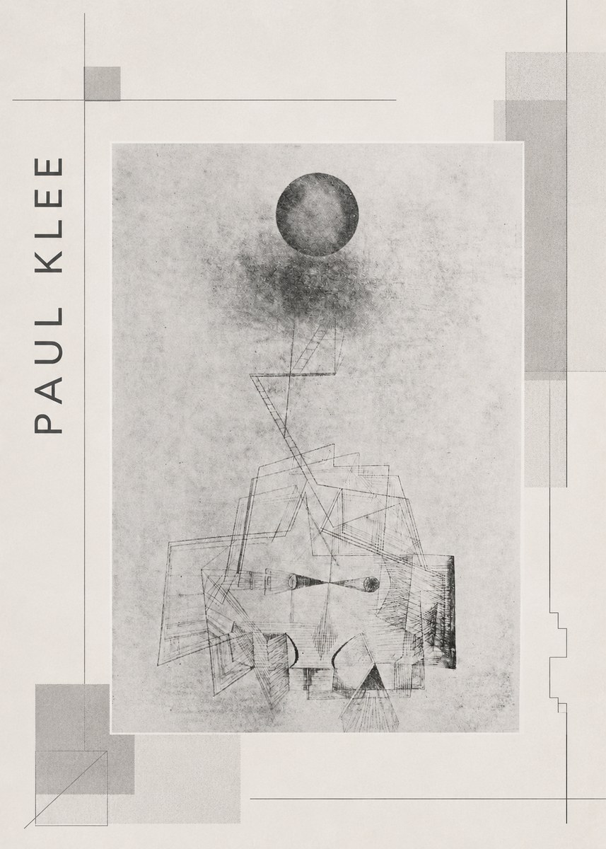 Paul Klee Abstract Study with Sphere and Ladder No2 - Affiche