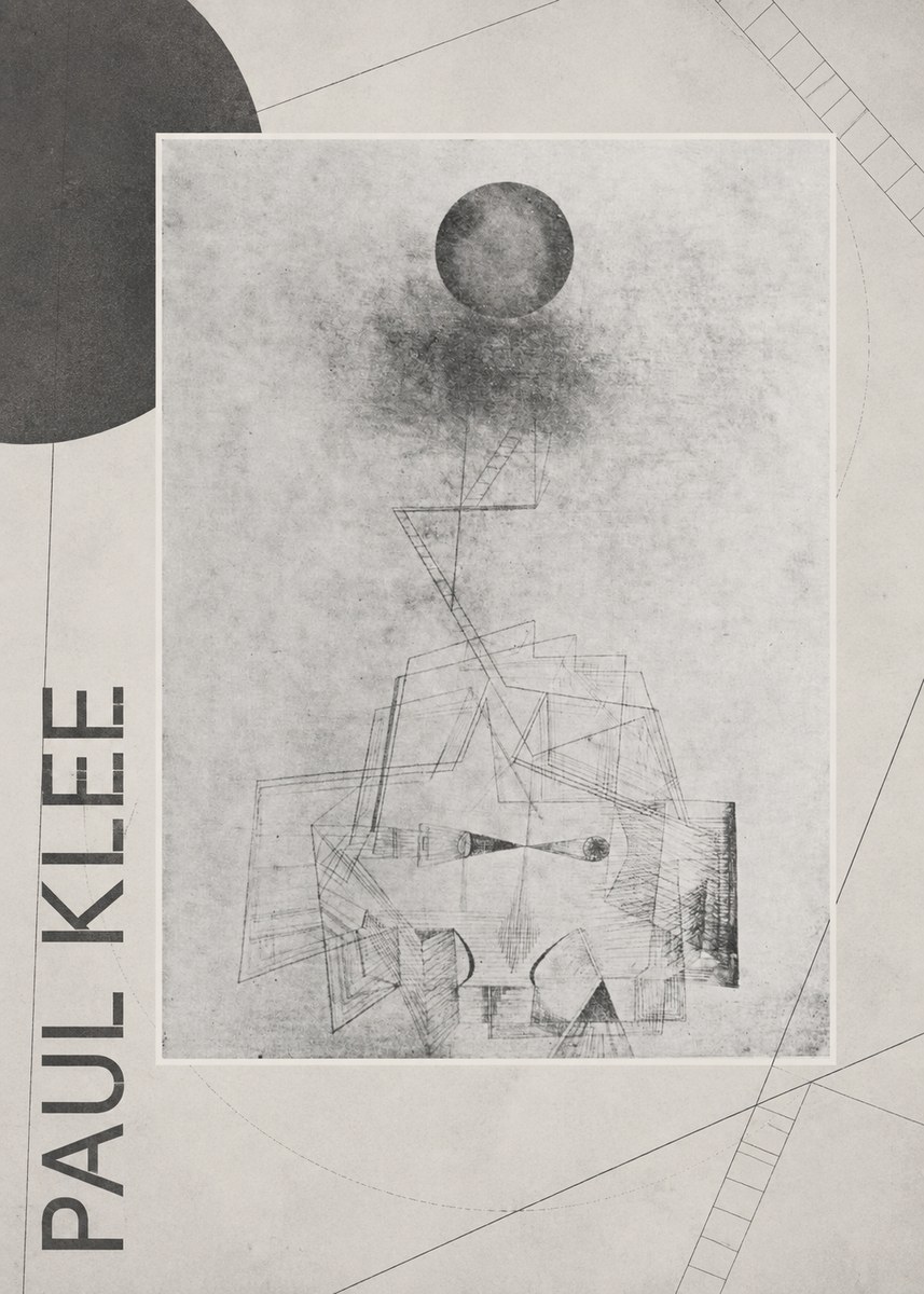 Paul Klee Abstract Study with Sphere and Ladder No6 - Affiche