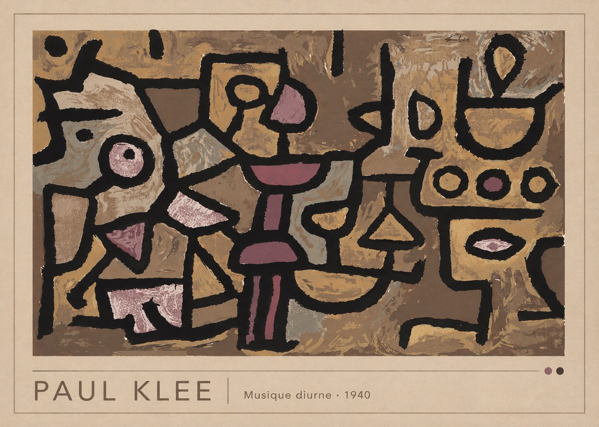 Paul Klee Musique Diurne No2 - Affiche