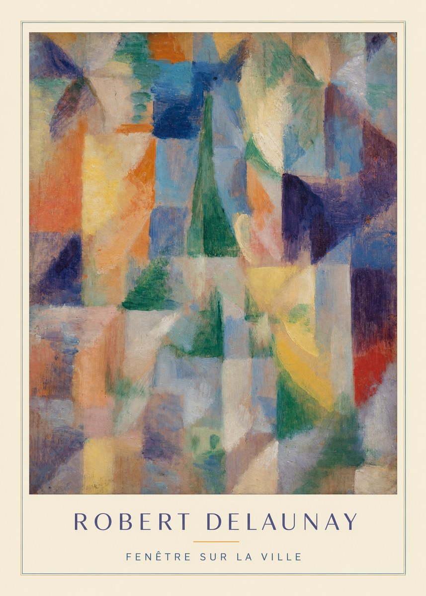 Robert Delaunay Fenêtre Sur La Ville No4 - Affiche