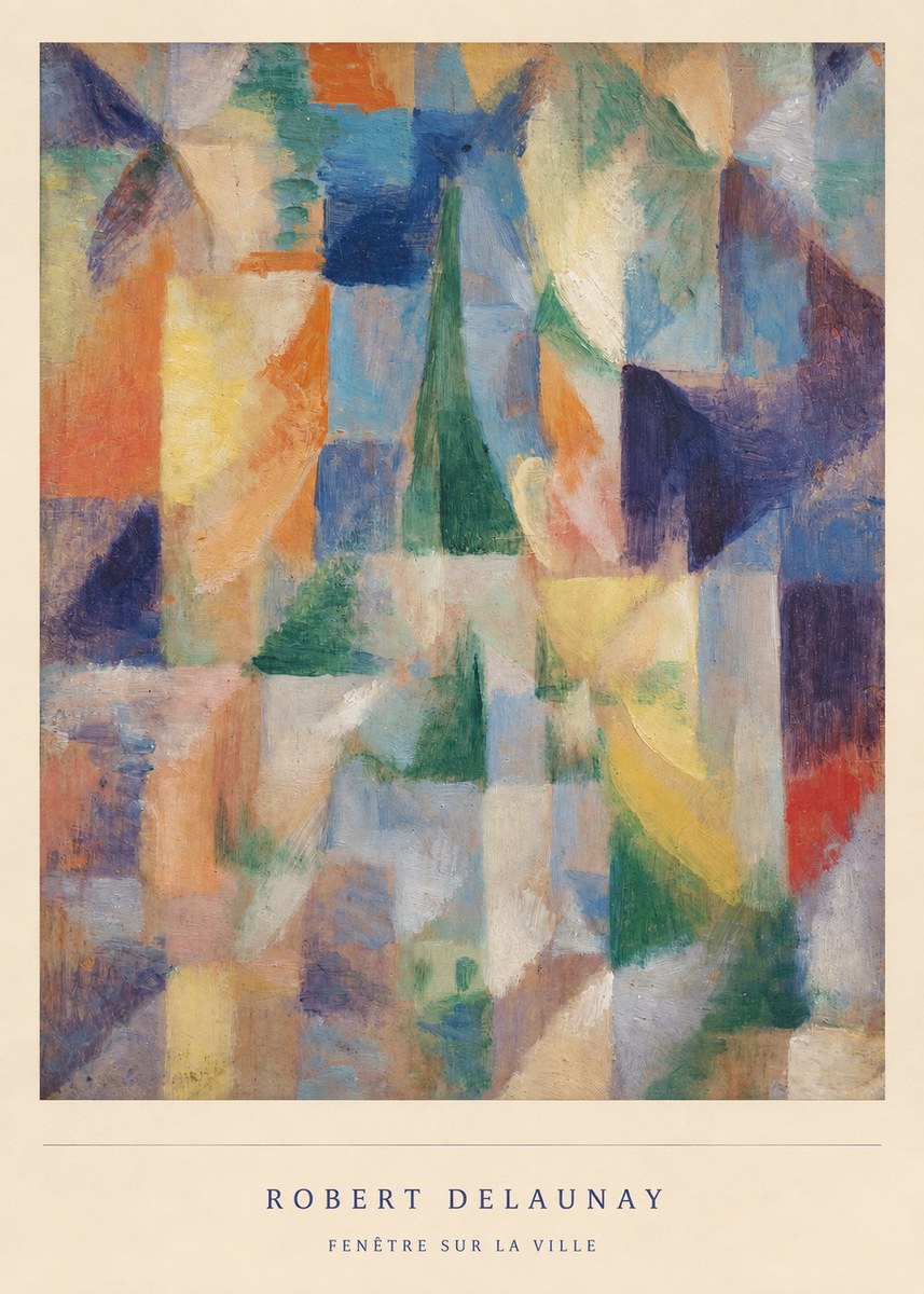 Robert Delaunay Fenêtre Sur La Ville No5 - Affiche