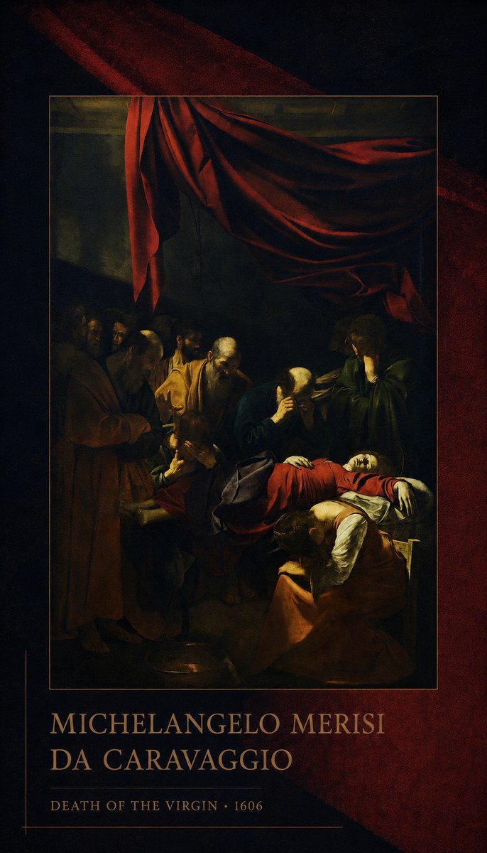 Michelangelo Merisi da Caravaggio Death of the Virgin No2 - Affiche