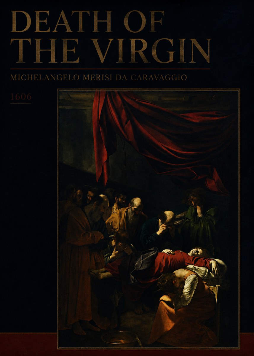 Michelangelo Merisi da Caravaggio Death of the Virgin No4 - Affiche