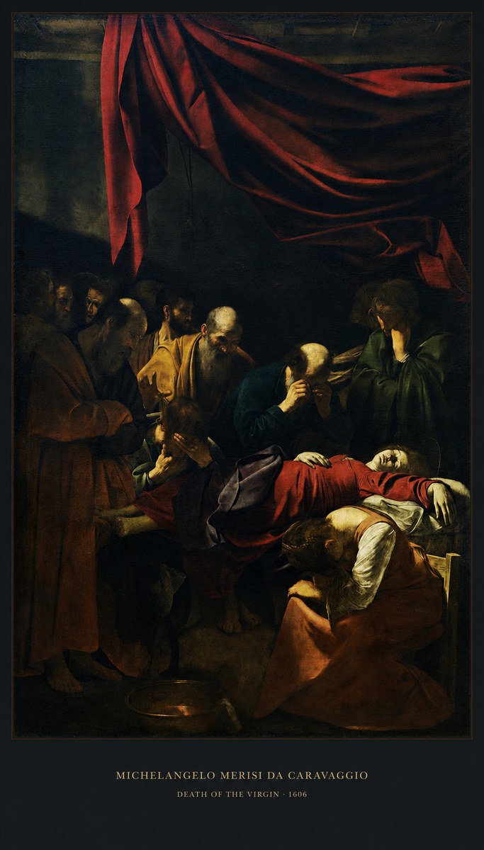 Michelangelo Merisi da Caravaggio Death of the Virgin No5 - Affiche