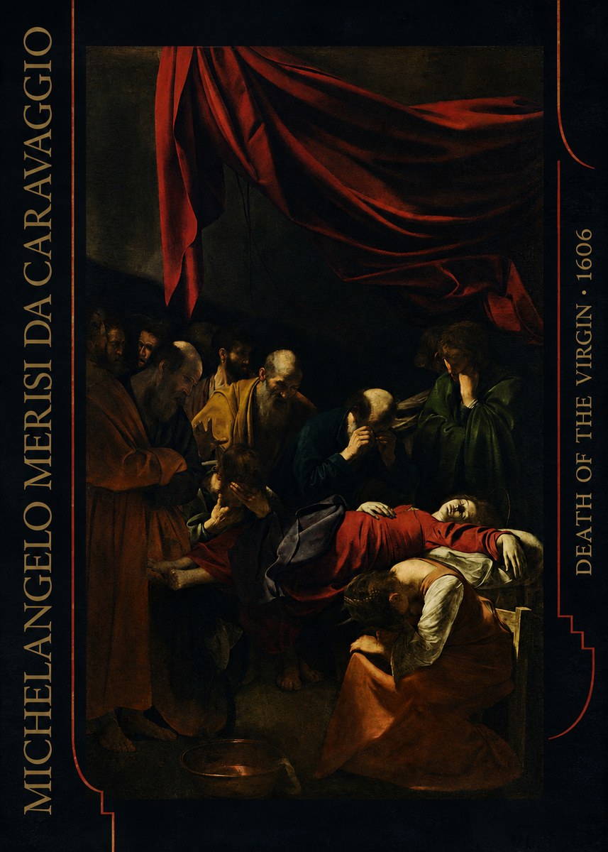 Michelangelo Merisi da Caravaggio Death of the Virgin No6 - Affiche