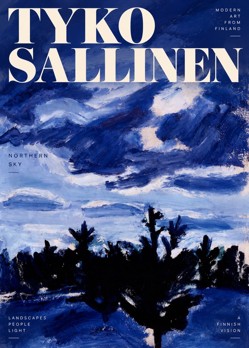 Tyko Sallinen Northern Sky No2 - Affiche