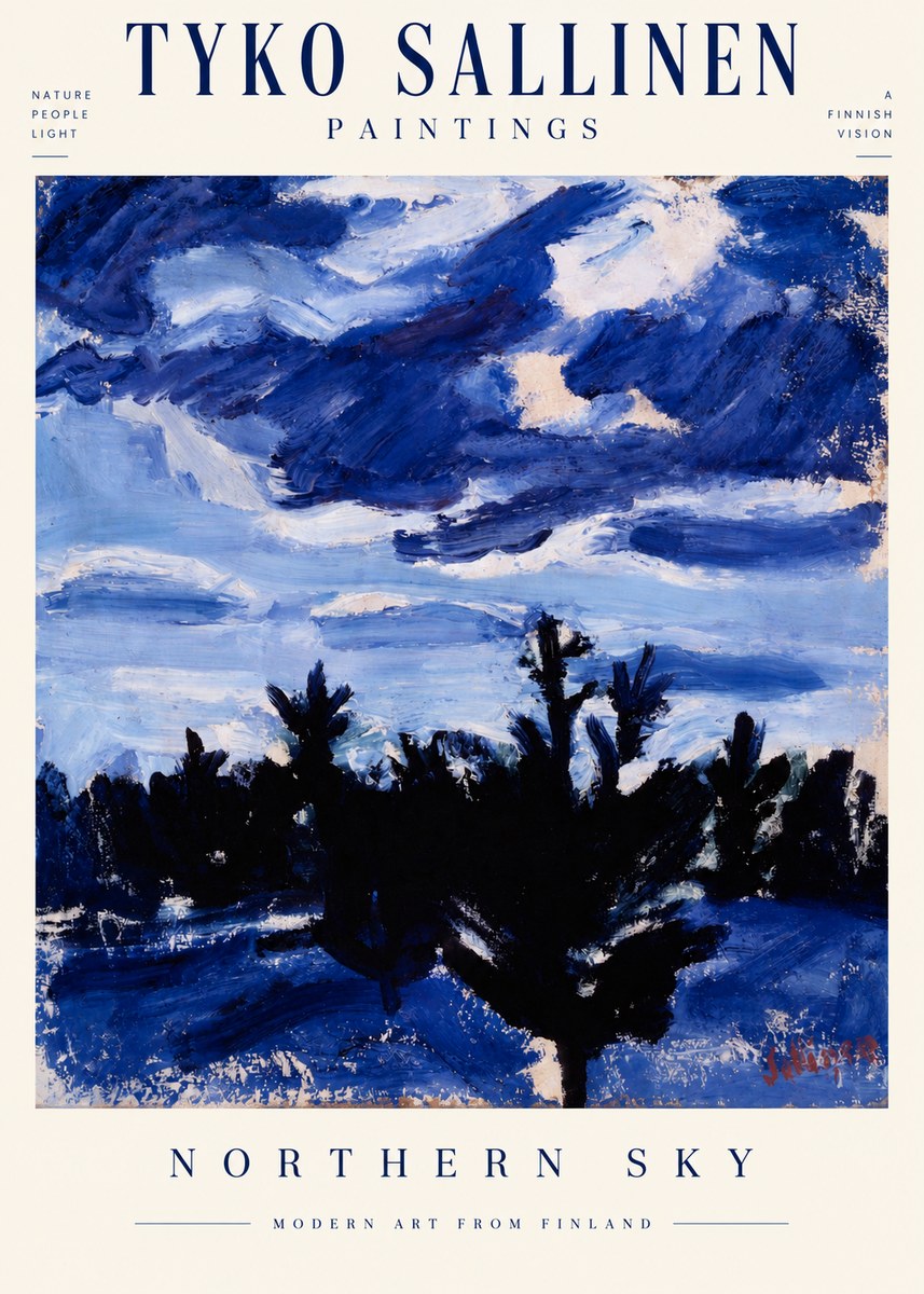 Tyko Sallinen Northern Sky No3 - Affiche