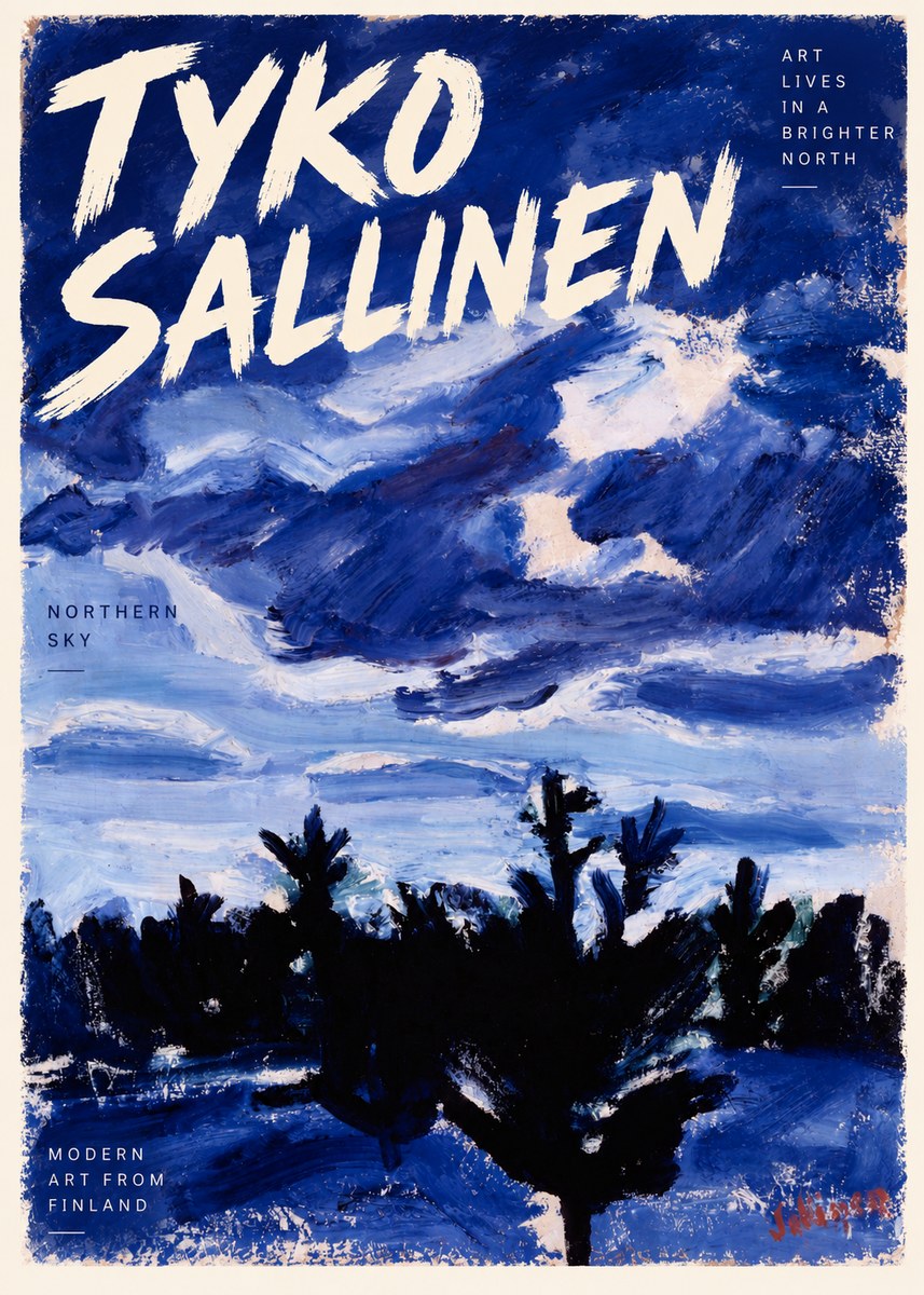 Tyko Sallinen Northern Sky No4 - Affiche