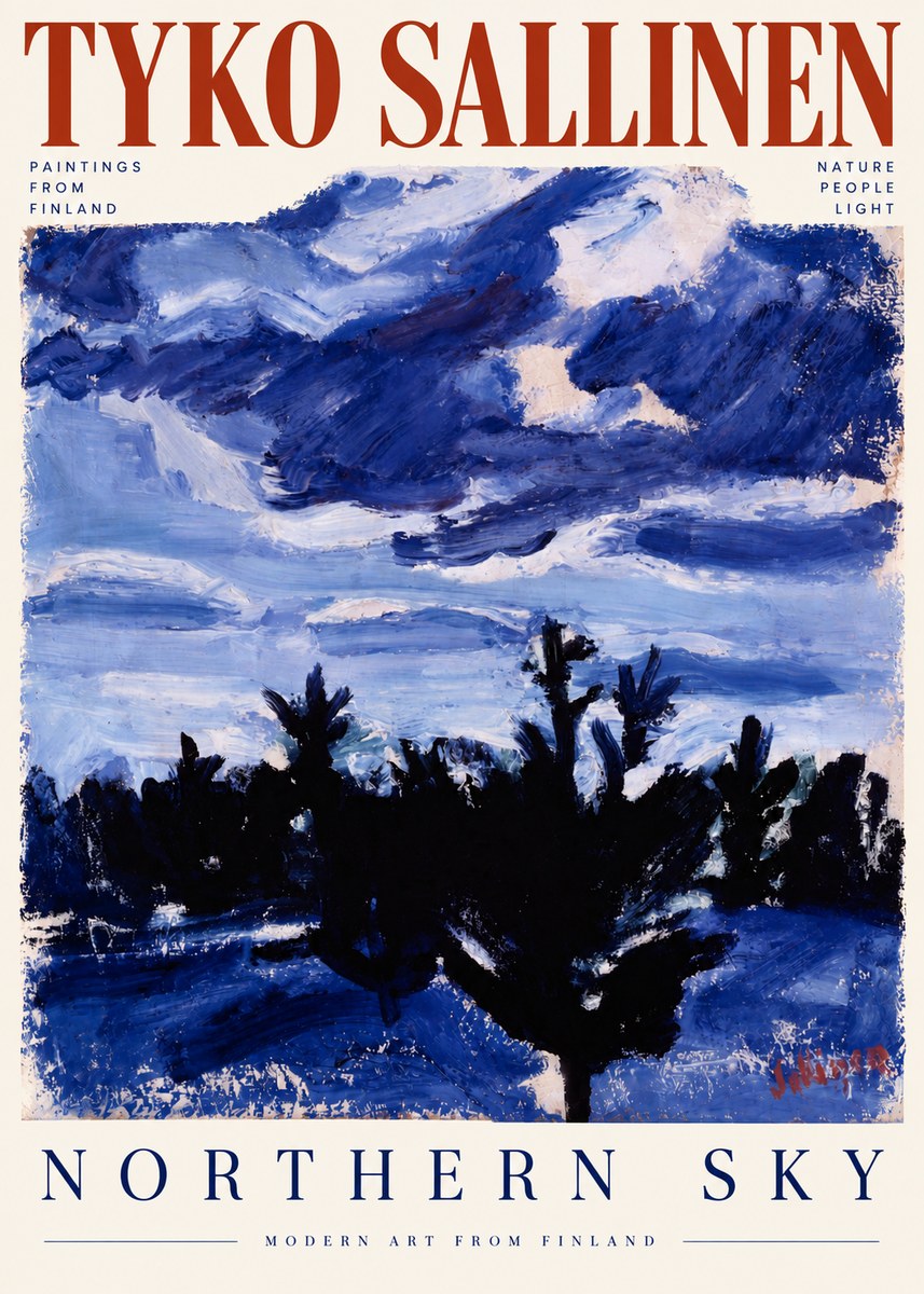 Tyko Sallinen Northern Sky No5 - Affiche