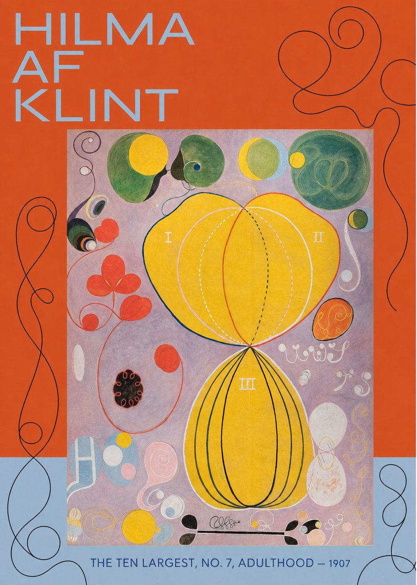 Hilma af Klint The Ten Largest, No. 7, Adulthood No4 - Affiche