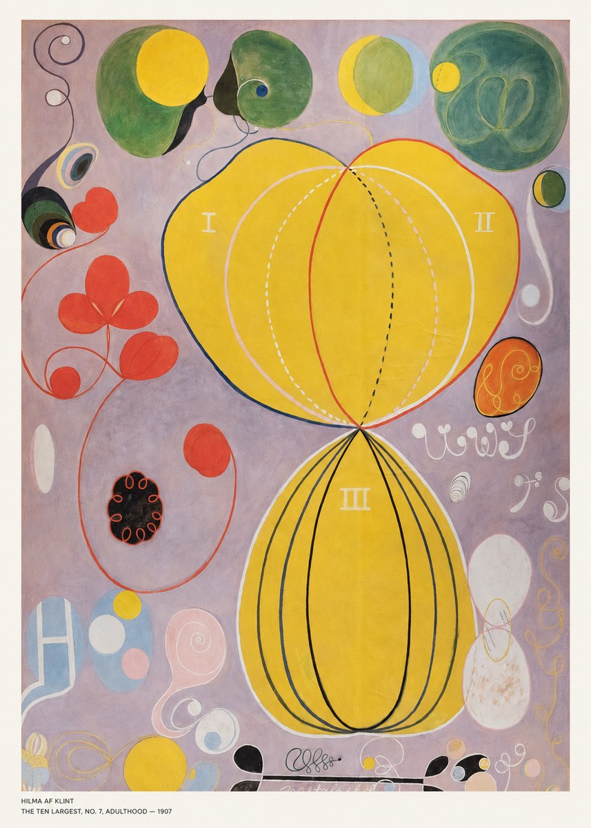 Hilma af Klint The Ten Largest, No. 7, Adulthood No5 - Affiche