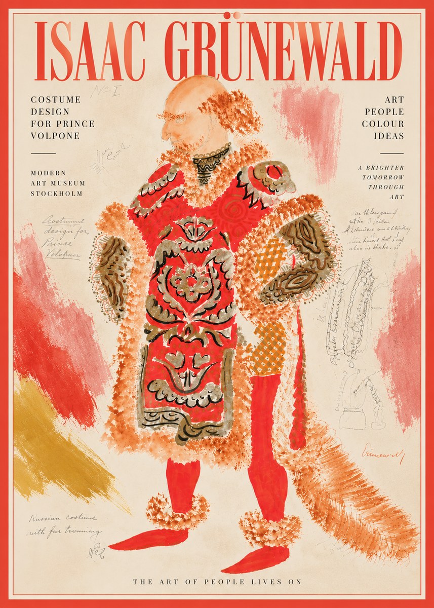 Isaac Grünewald Costume Design for a Theatre Production No6 - Affiche