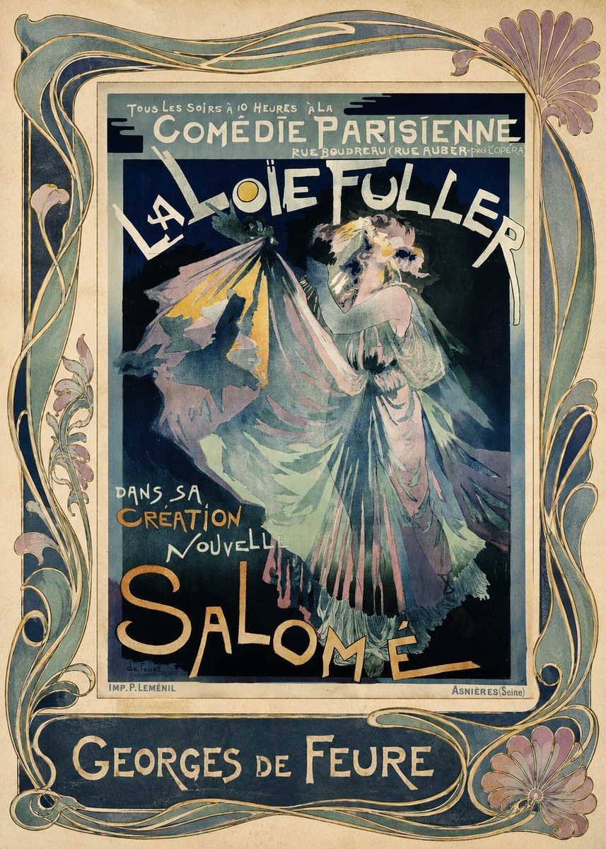 Georges de Feure La Loïe Fuller - Salomé I No1 - Affiche