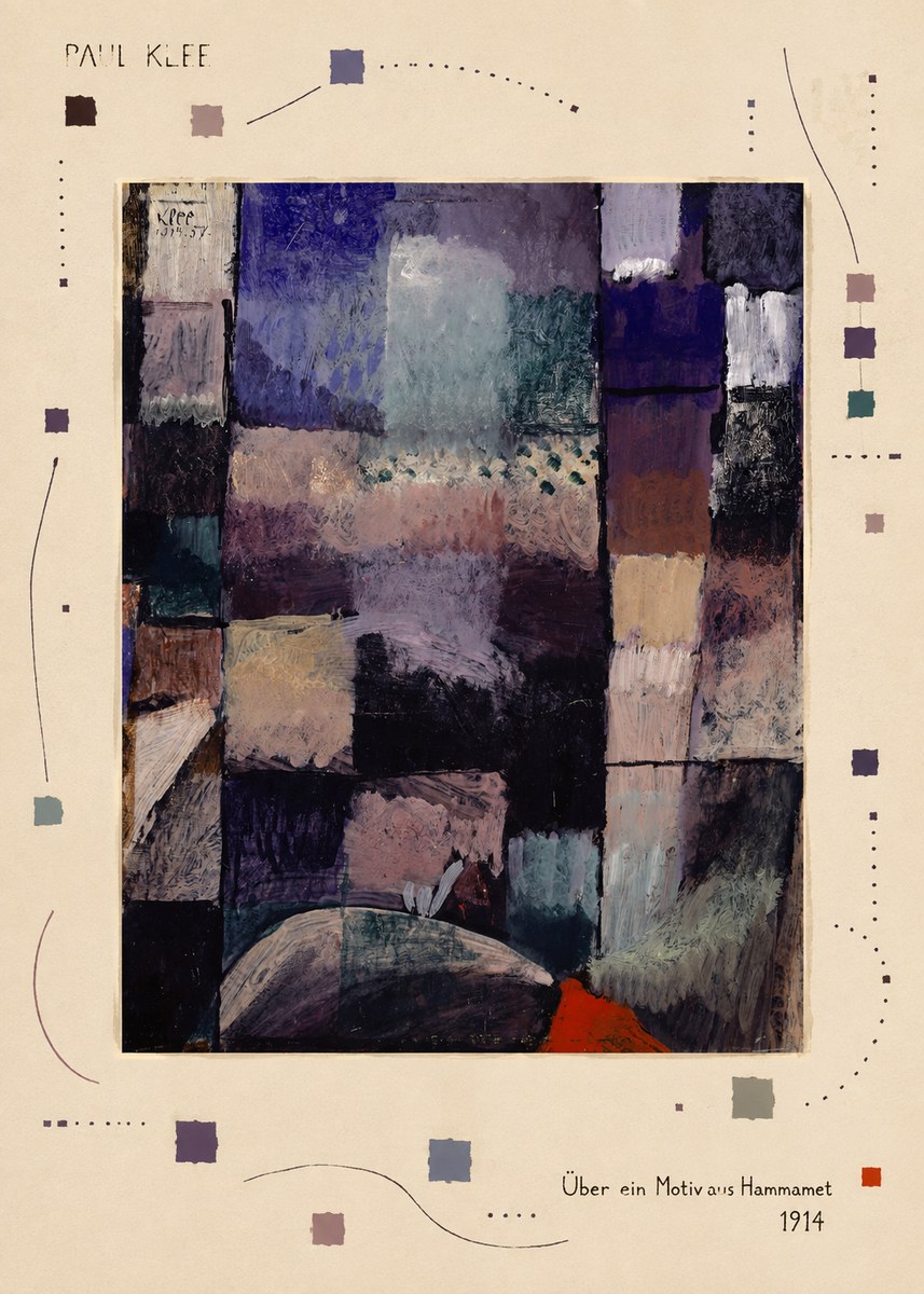 Paul Klee Über Ein Motiv Aus Hammamet No3 - Affiche