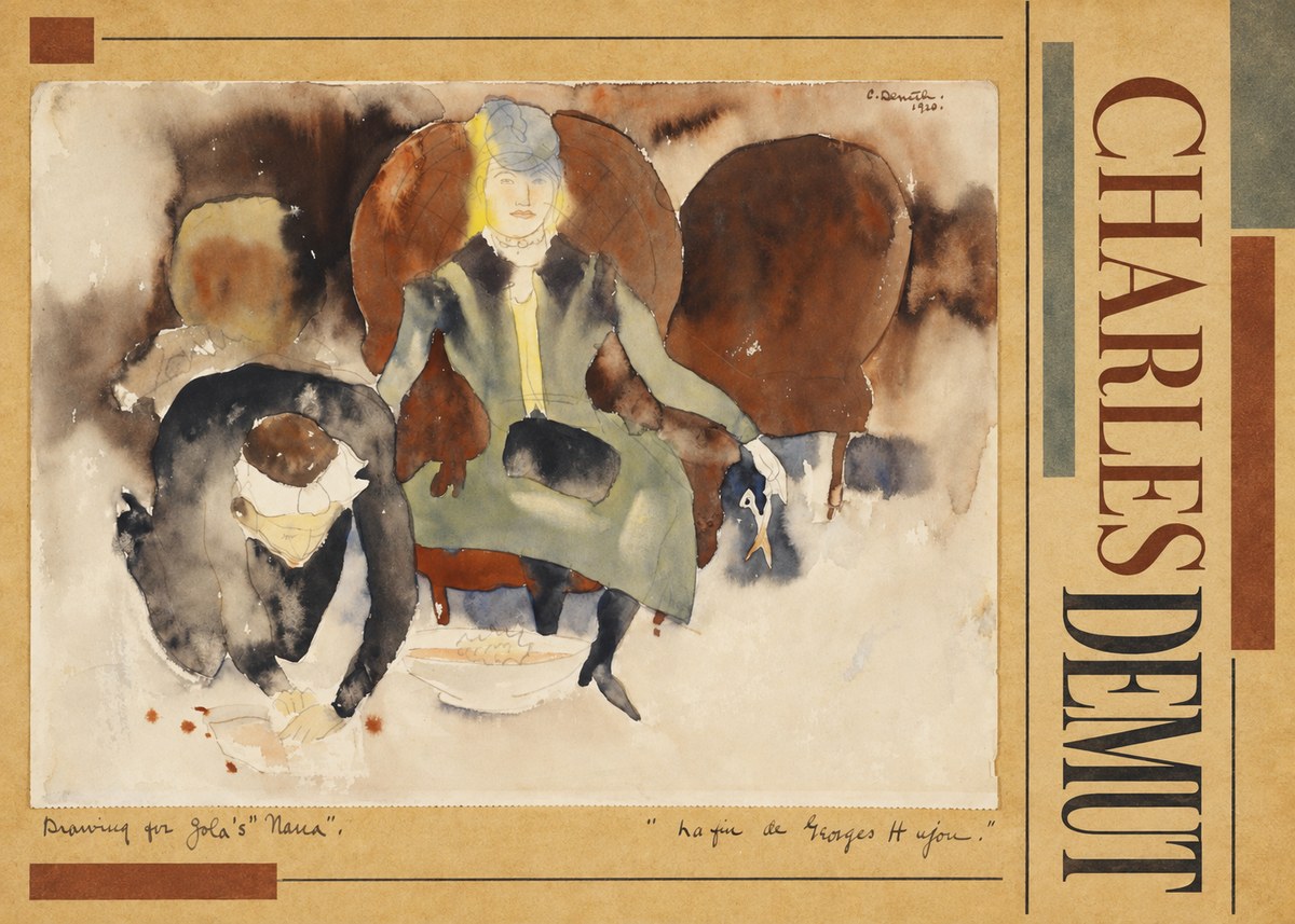 Charles Demuth Drawing for Zola's "Nana" No2 - Affiche