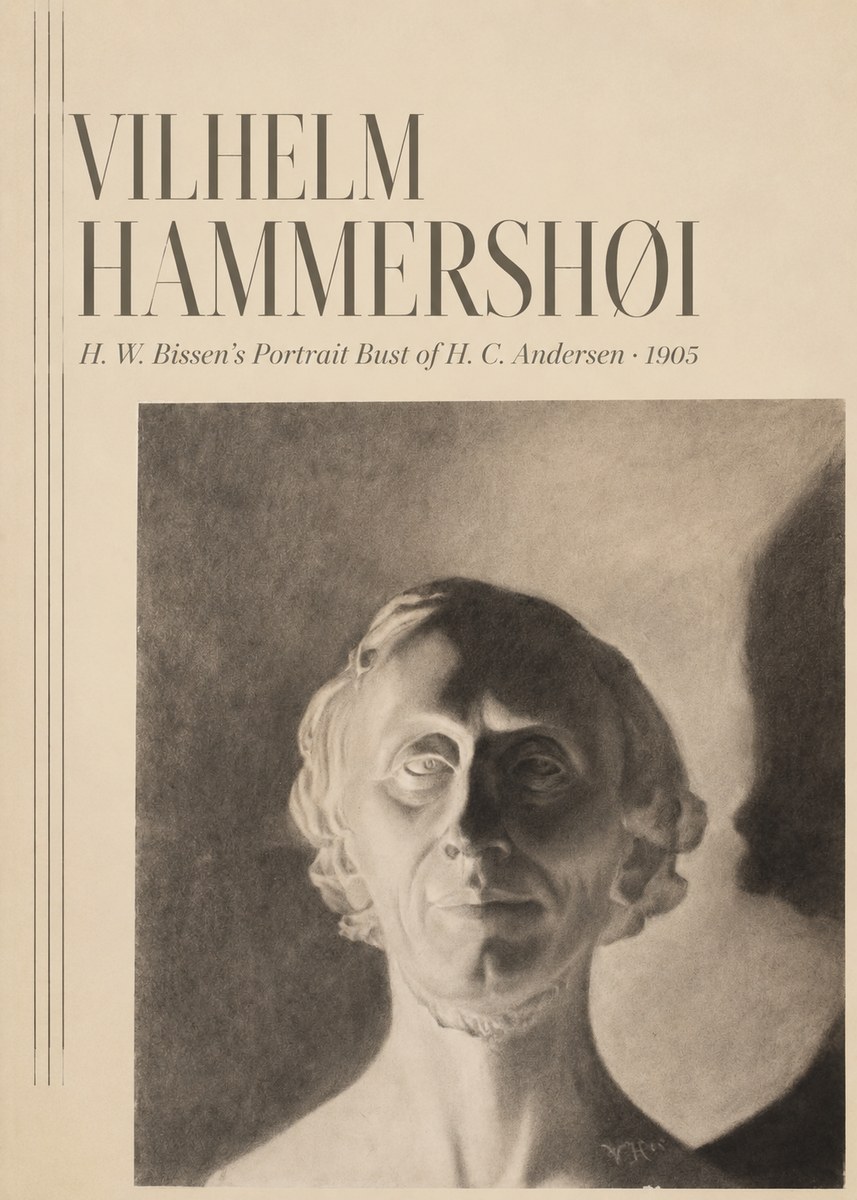 Vilhelm Hammershøi H. W. Bissen's Portrait Bust of H. C. Andersen No3 - Affiche
