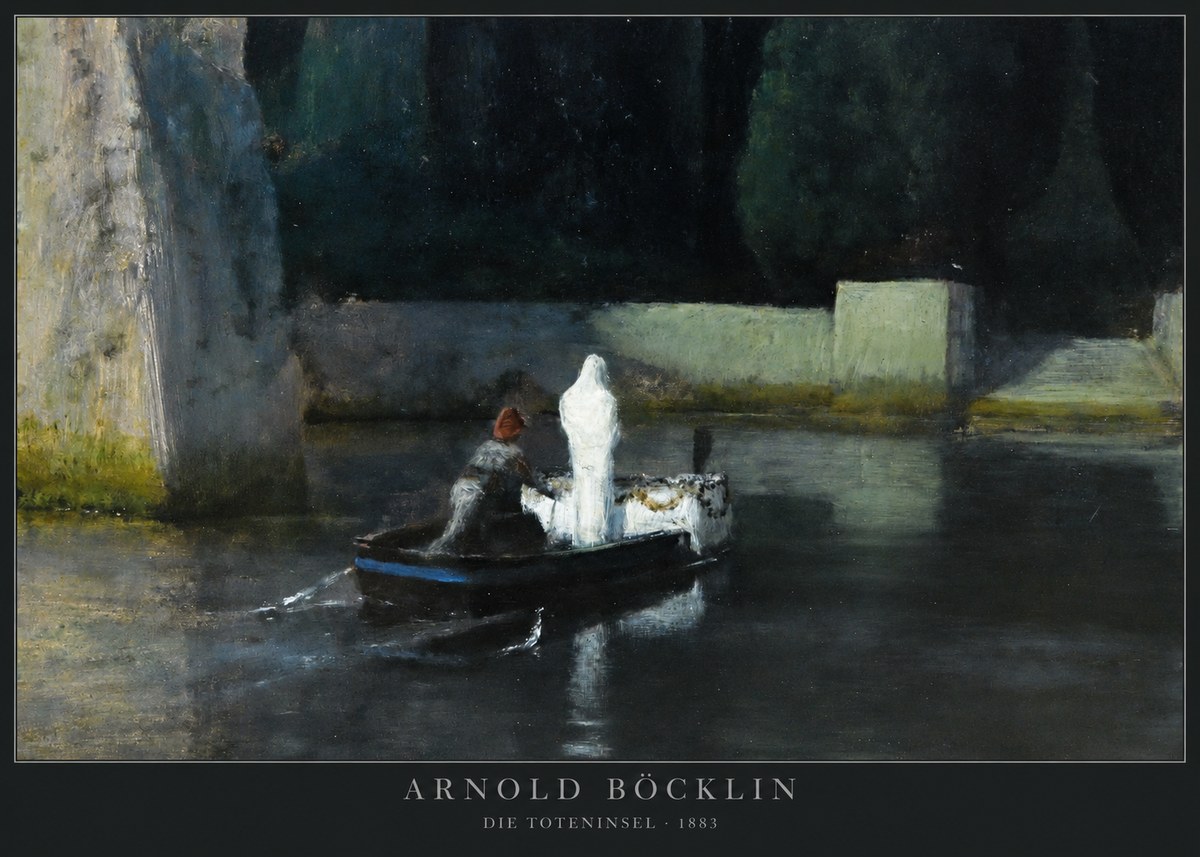 Arnold Böcklin Die Toteninsel IV No2 - Affiche