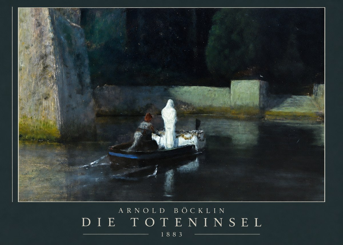 Arnold Böcklin Die Toteninsel IV No3 - Affiche