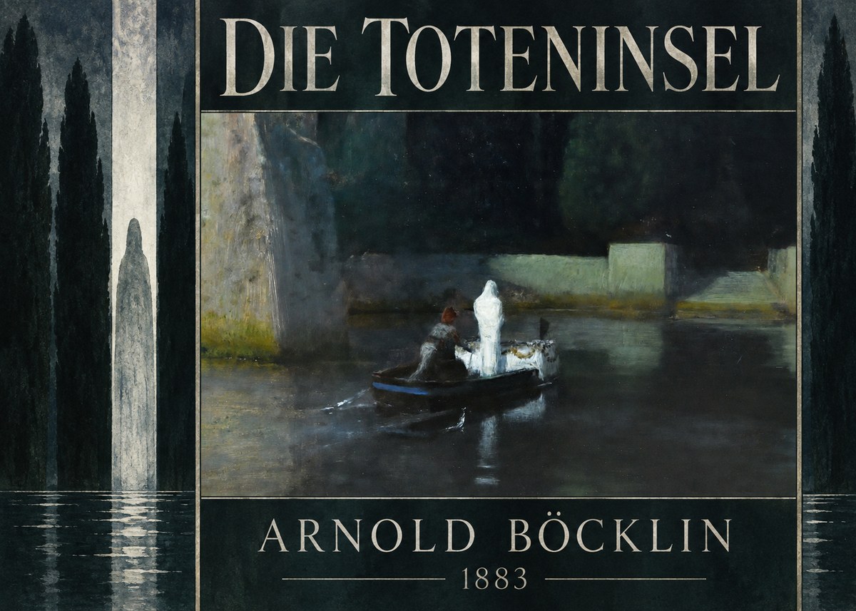 Arnold Böcklin Die Toteninsel IV No5 - Affiche