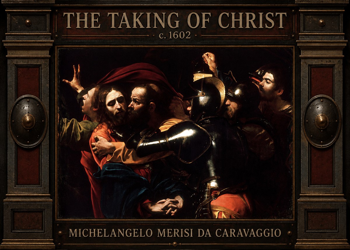 Michelangelo Merisi da Caravaggio The Taking of Christ II No4 - Affiche