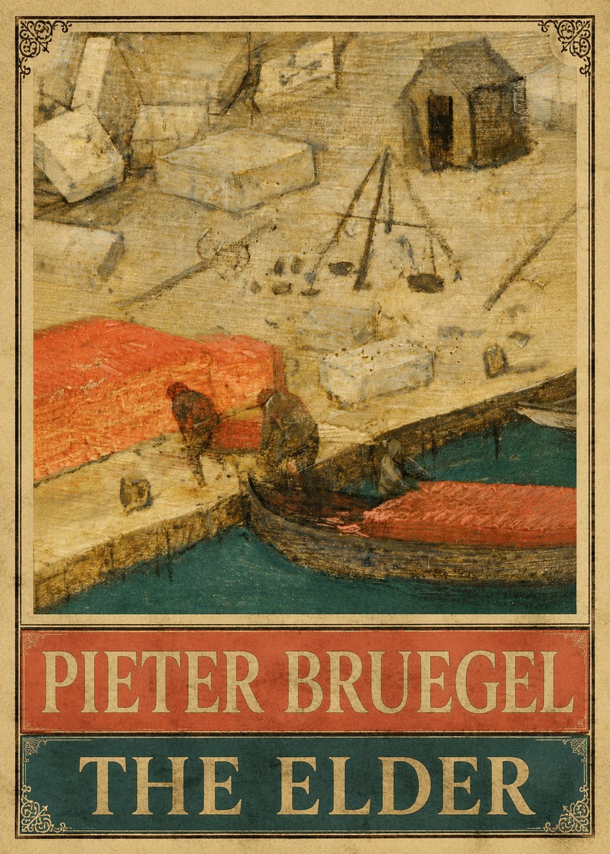 Pieter Bruegel A Harbor Scene Detail No5 - Affiche