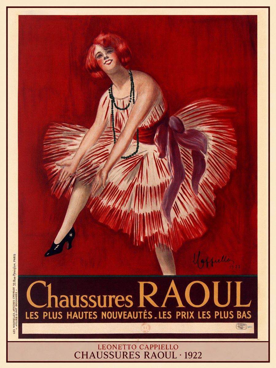 Leonetto Cappiello Chaussures Raoul No4 - Affiche