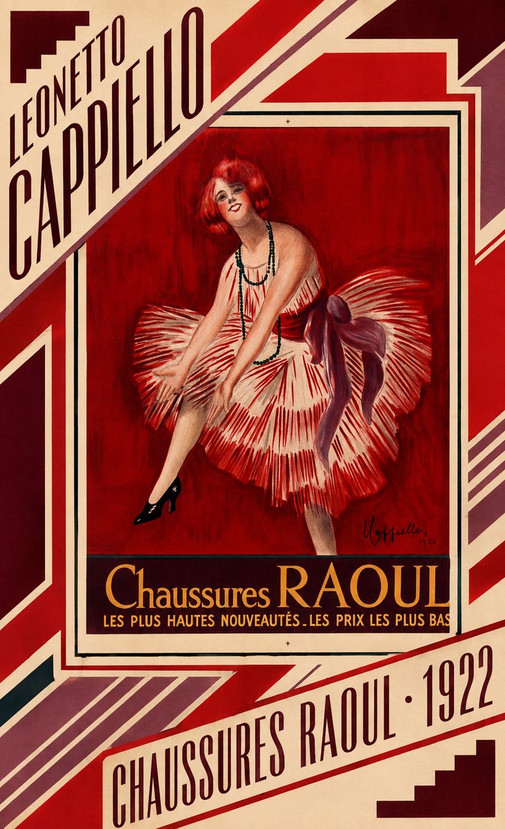 Leonetto Cappiello Chaussures Raoul No5 - Affiche