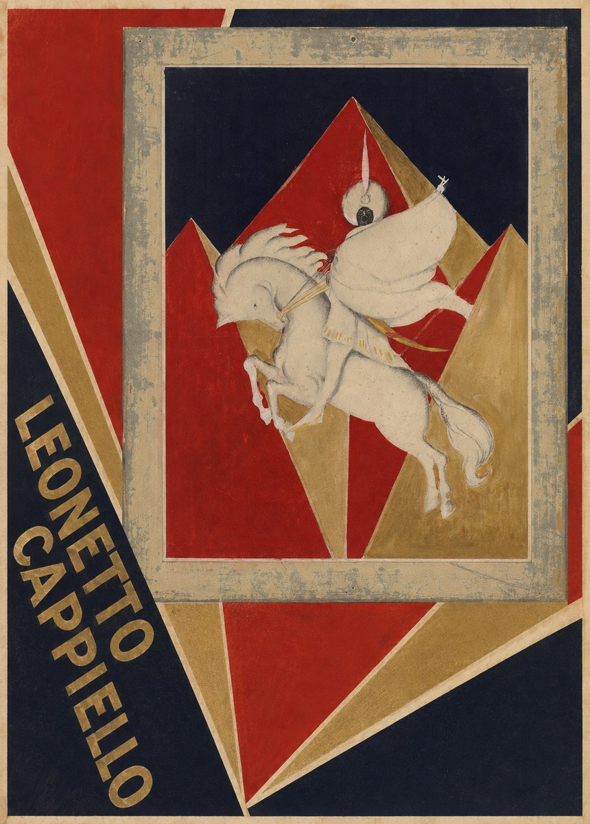 Leonetto Cappiello Rider on a White Horse No2 - Affiche