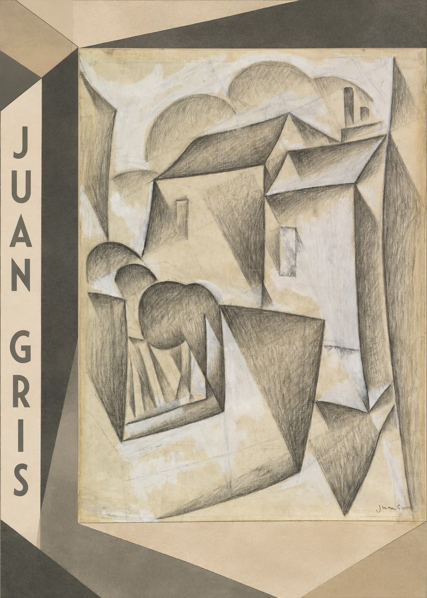Juan Gris Houses in Paris No2 - Affiche