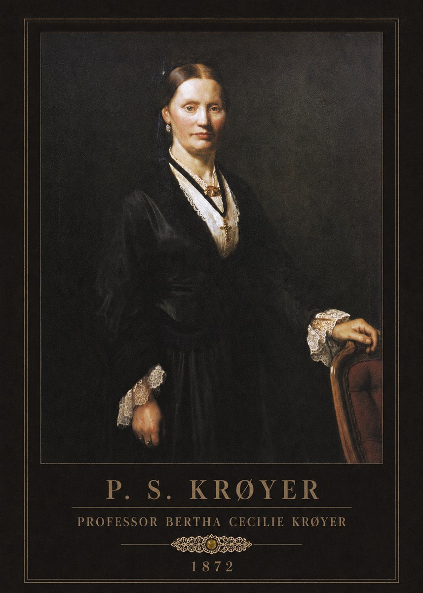 P.S. Krøyer Professor Bertha Cecilie Krøyer No3 - Affiche