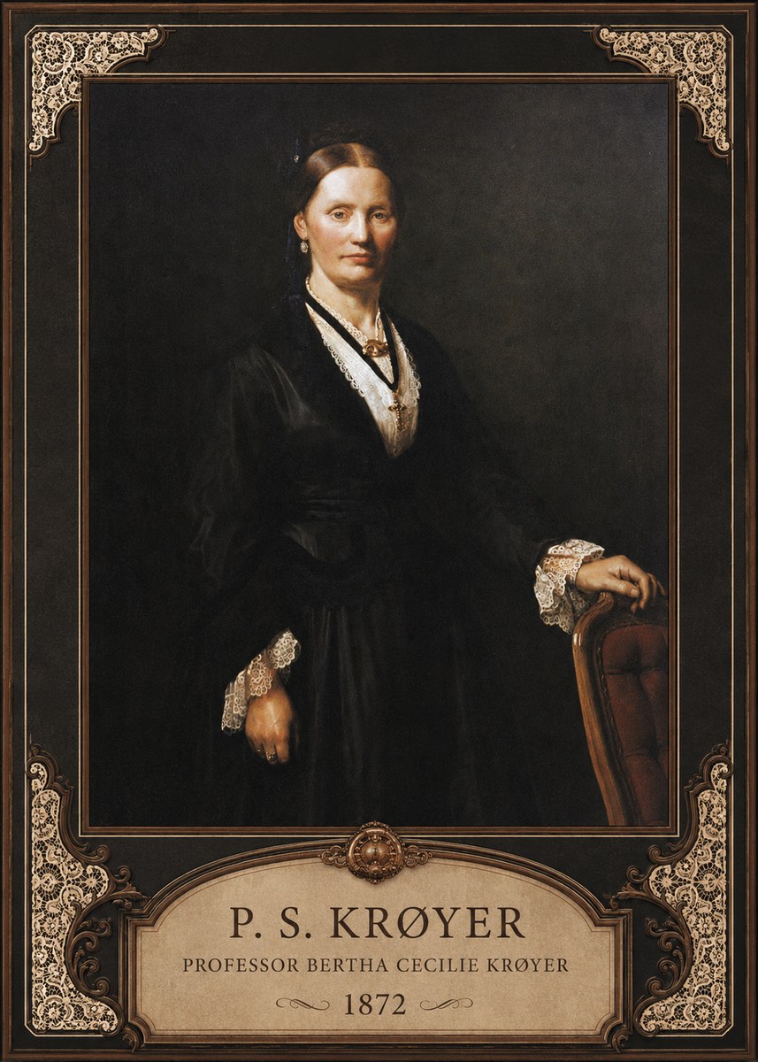 P.S. Krøyer Professor Bertha Cecilie Krøyer No6 - Affiche