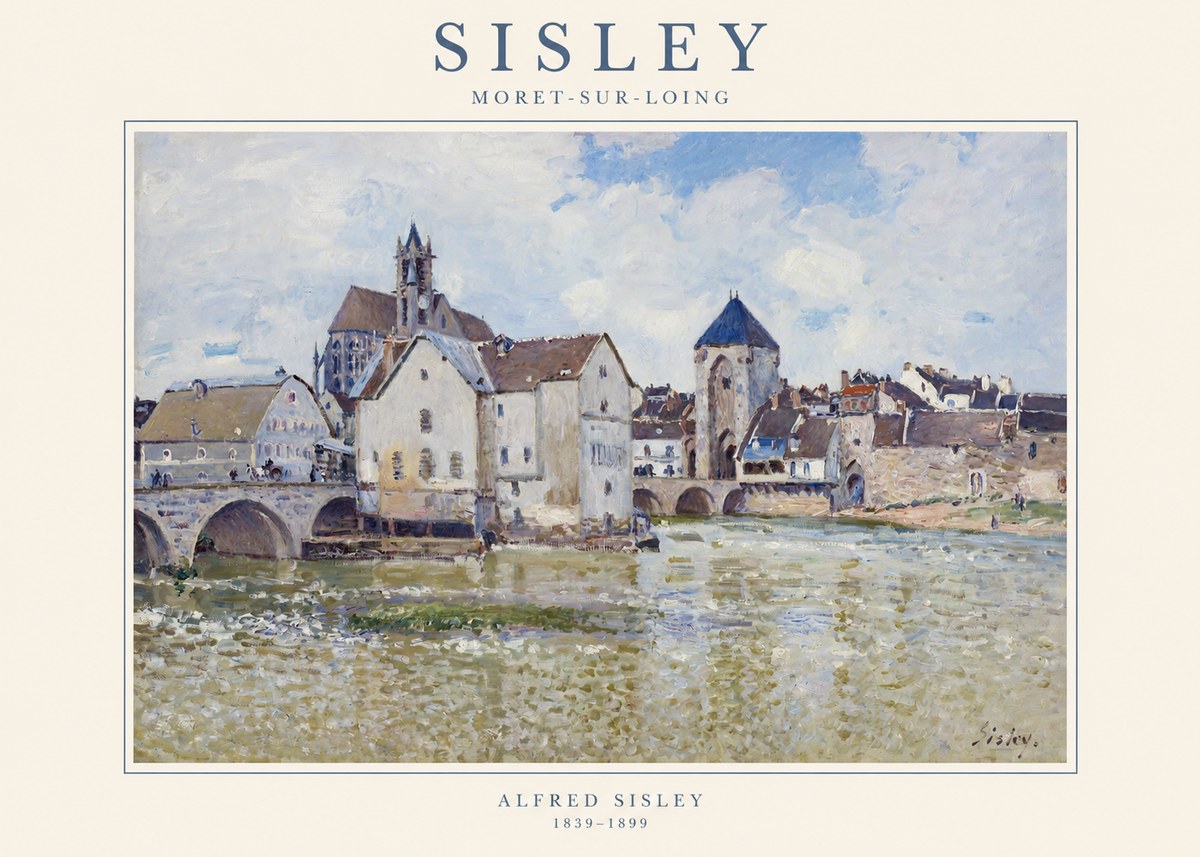 Sisley Moret-sur-loing No1 - Affiche