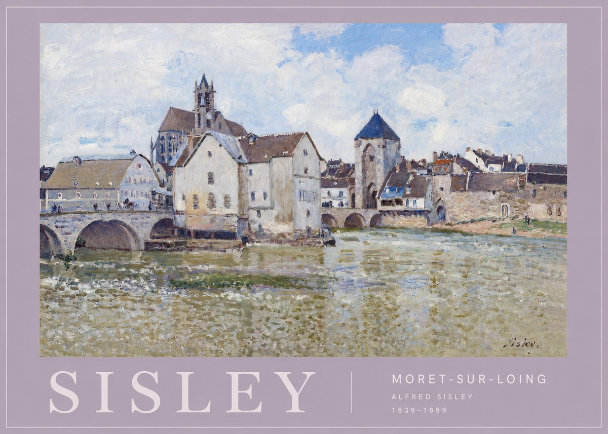 Sisley Moret-sur-loing No4 - Affiche