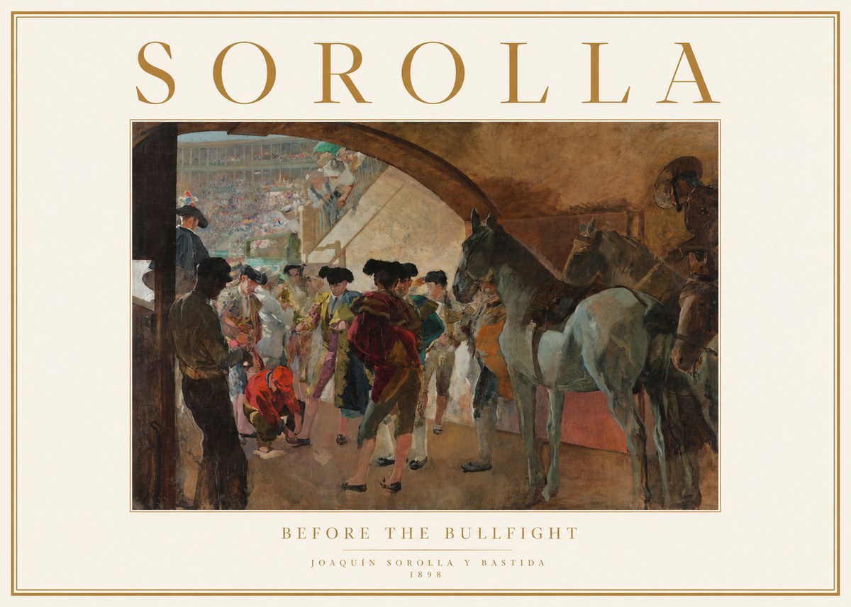 Sorolla Before the Bullfight No1 - Affiche