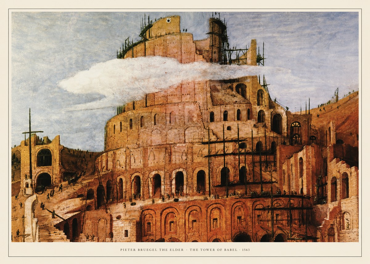 Pieter Bruegel The Tower of Babel XI No6 - Affiche