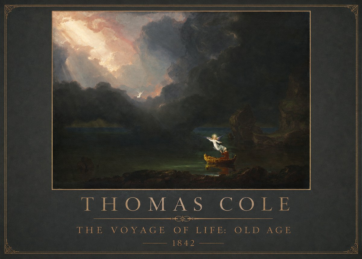 Thomas Cole The Voyage of Life: Old Age III No1 - Affiche