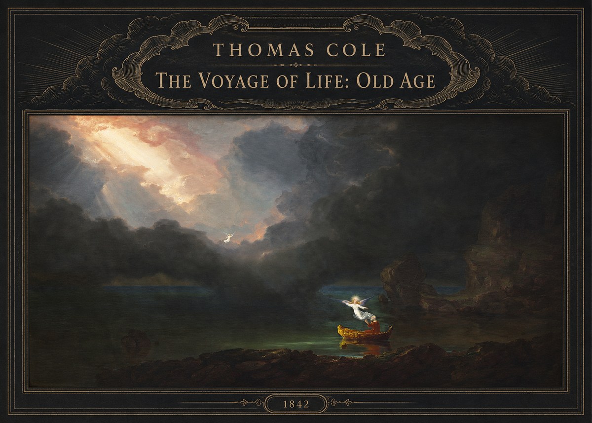 Thomas Cole The Voyage of Life: Old Age III No6 - Affiche