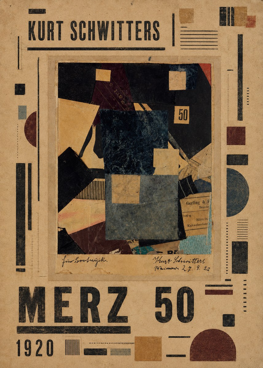 Kurt Schwitters Merz 50 No5 - Affiche